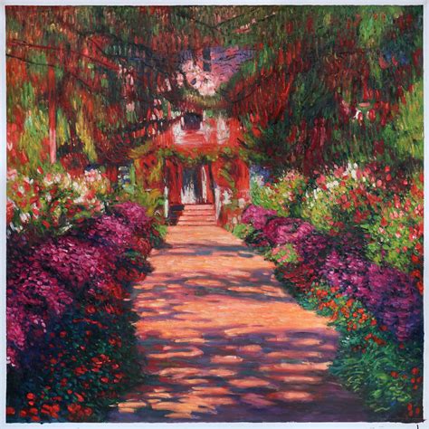 paintings monet givenchy|monet's garden path giverny.